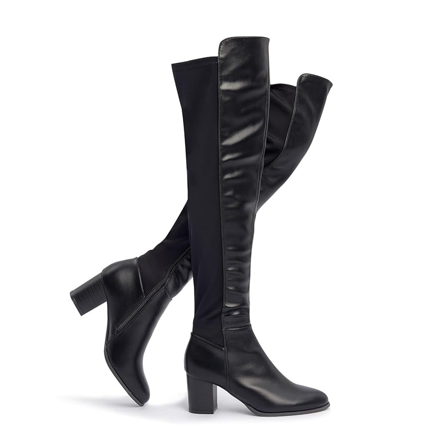 Amazon.com | SelenePair Women's Over The Knee Boots Stretch